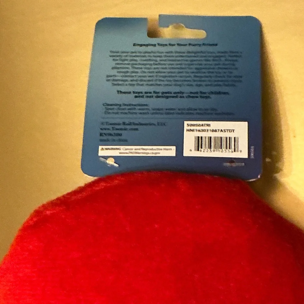 Red Plush Gumball Machine Small Medium Dog Toy